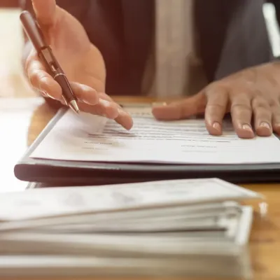 hand van de notaris  hand van de notaris